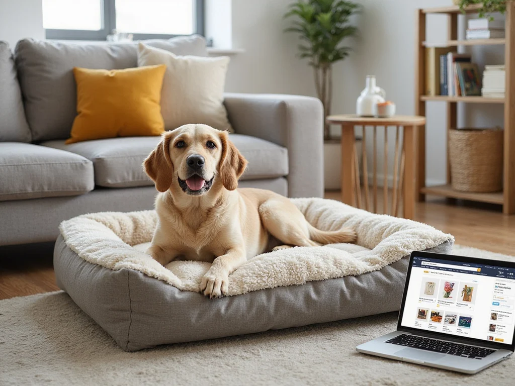 Amazon com human sized dog bed in cozy living room setting
