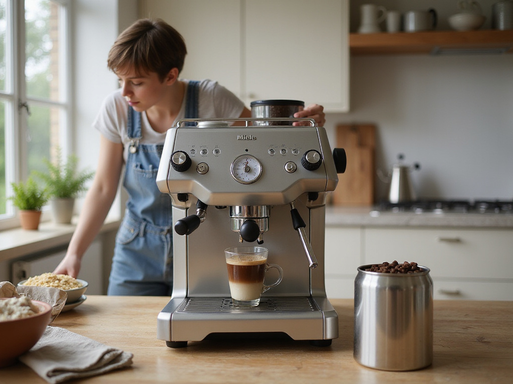 Clean Miele Coffee Machine in a cozy, well-maintained kitchen setting